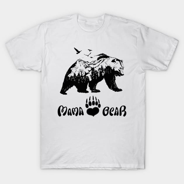 Mama Bear T-Shirt by Work Memes